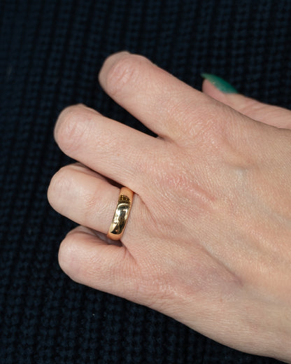 5mm European Style Wedding Band in 14k