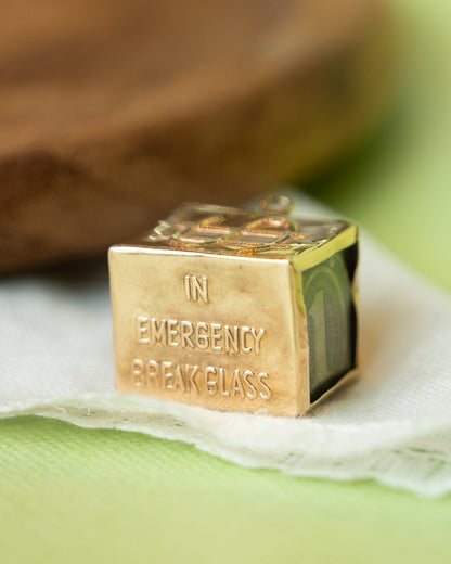 Vintage Mid-Century Money Box Charm in 14k