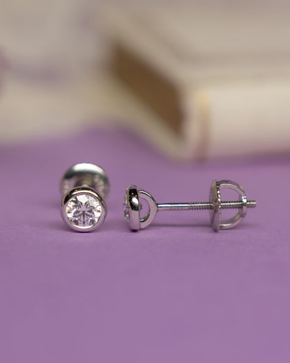 .50 Tiffany & Co Diamond Stud Earrings in Platinum