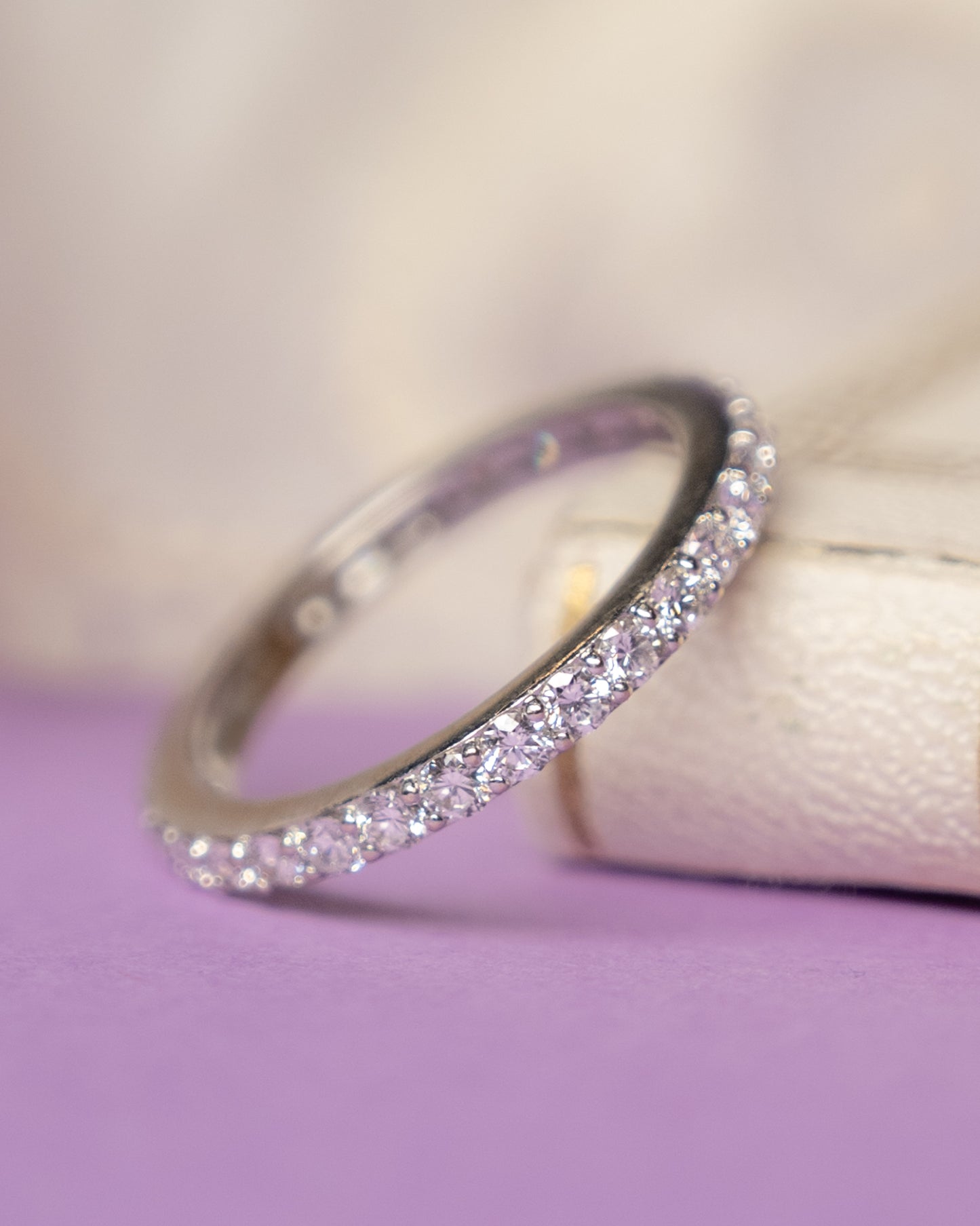 1.02 Diamond Eternity Wedding Band in 18k