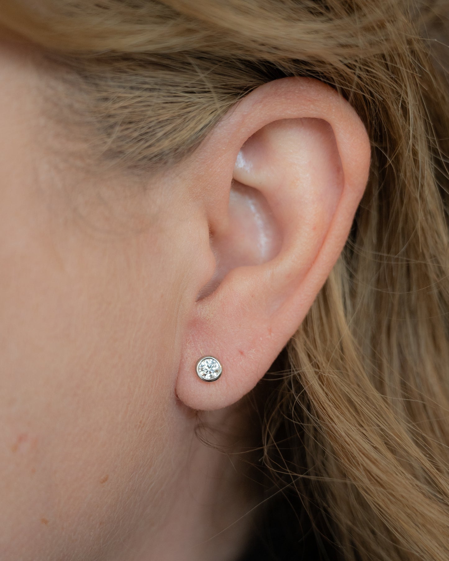 .50 Tiffany & Co Diamond Stud Earrings in Platinum