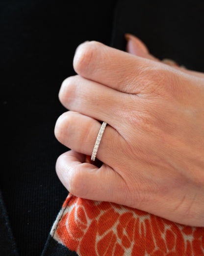 1.02 Diamond Eternity Wedding Band in 18k