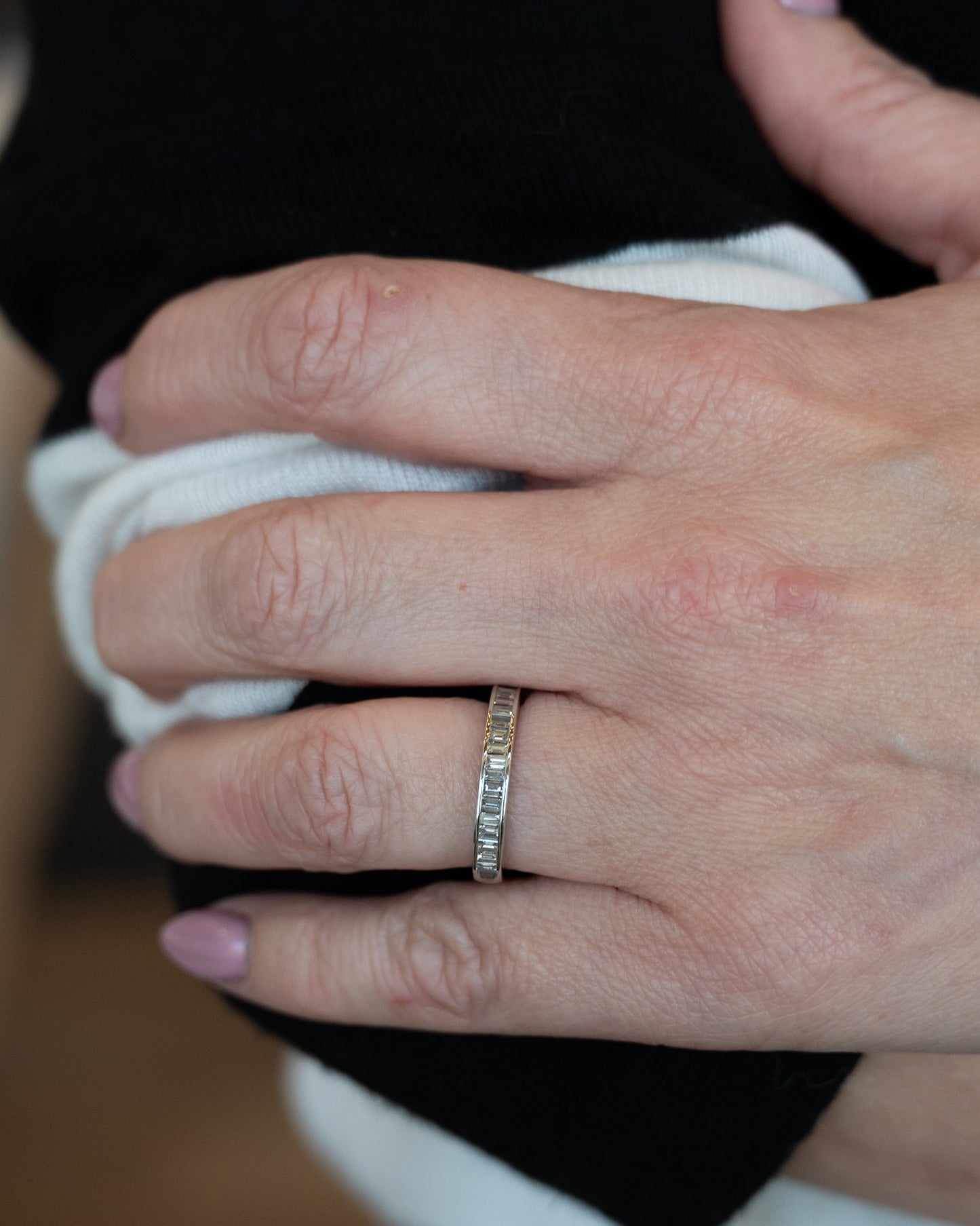 .95 Baguette Diamond Wedding Band in 14k