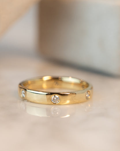 .23 Bezel Diamond Eternity Wedding Band in 14k