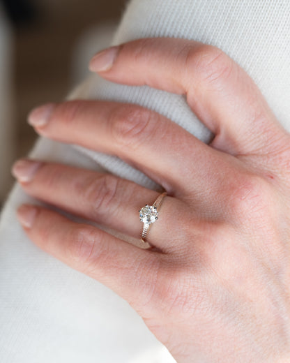 .85 Antique European Diamond Engagement Ring in 14k