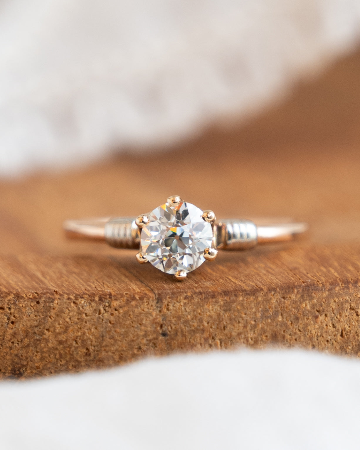 .50 Vintage Victorian Diamond Engagement Ring 14k