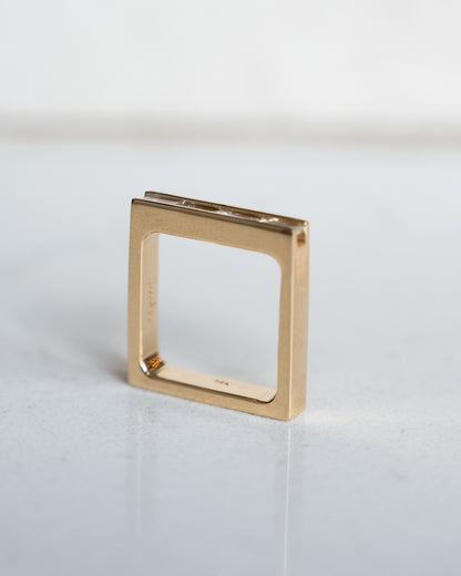 .74 Baguette Diamond Stacking Ring in 14k Yellow Gold