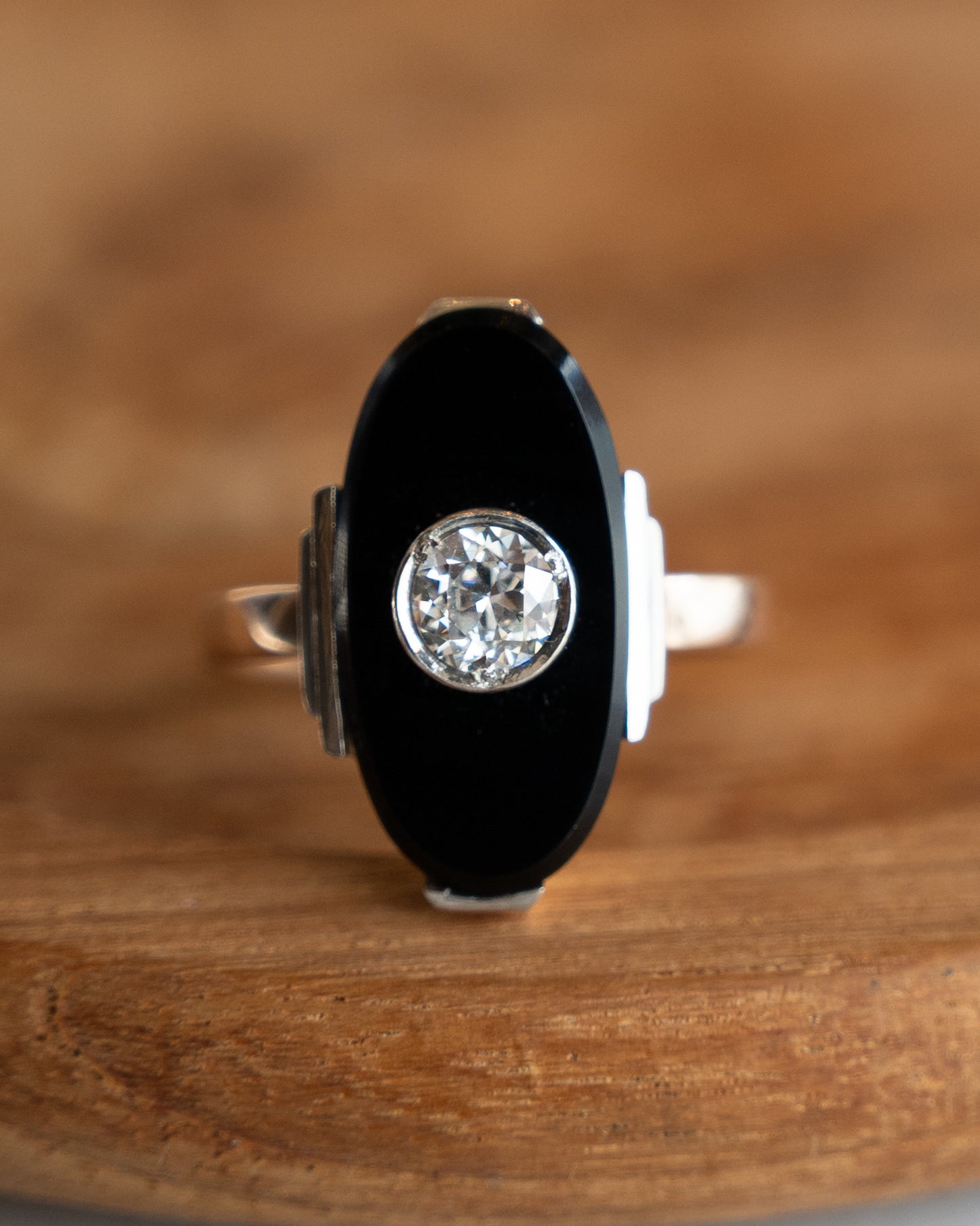 .50 Vintage Art Deco Diamond Cocktail Ring 14k