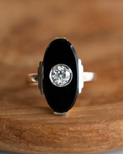 .50 Vintage Art Deco Diamond Cocktail Ring 14k