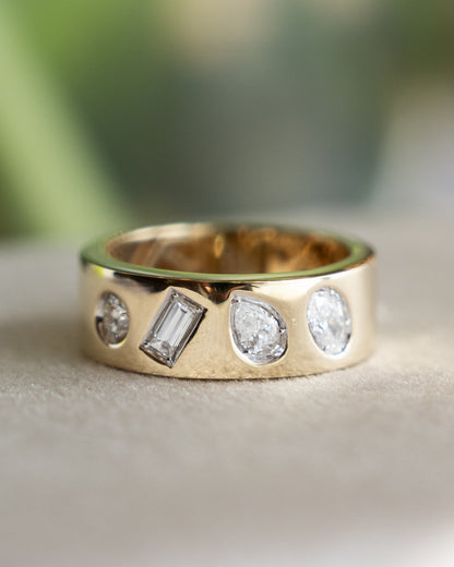 .57 Multi-Cut Diamond Cocktail Ring in 14k