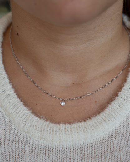 .40 Round Brilliant Diamond Pendant Necklace 18k