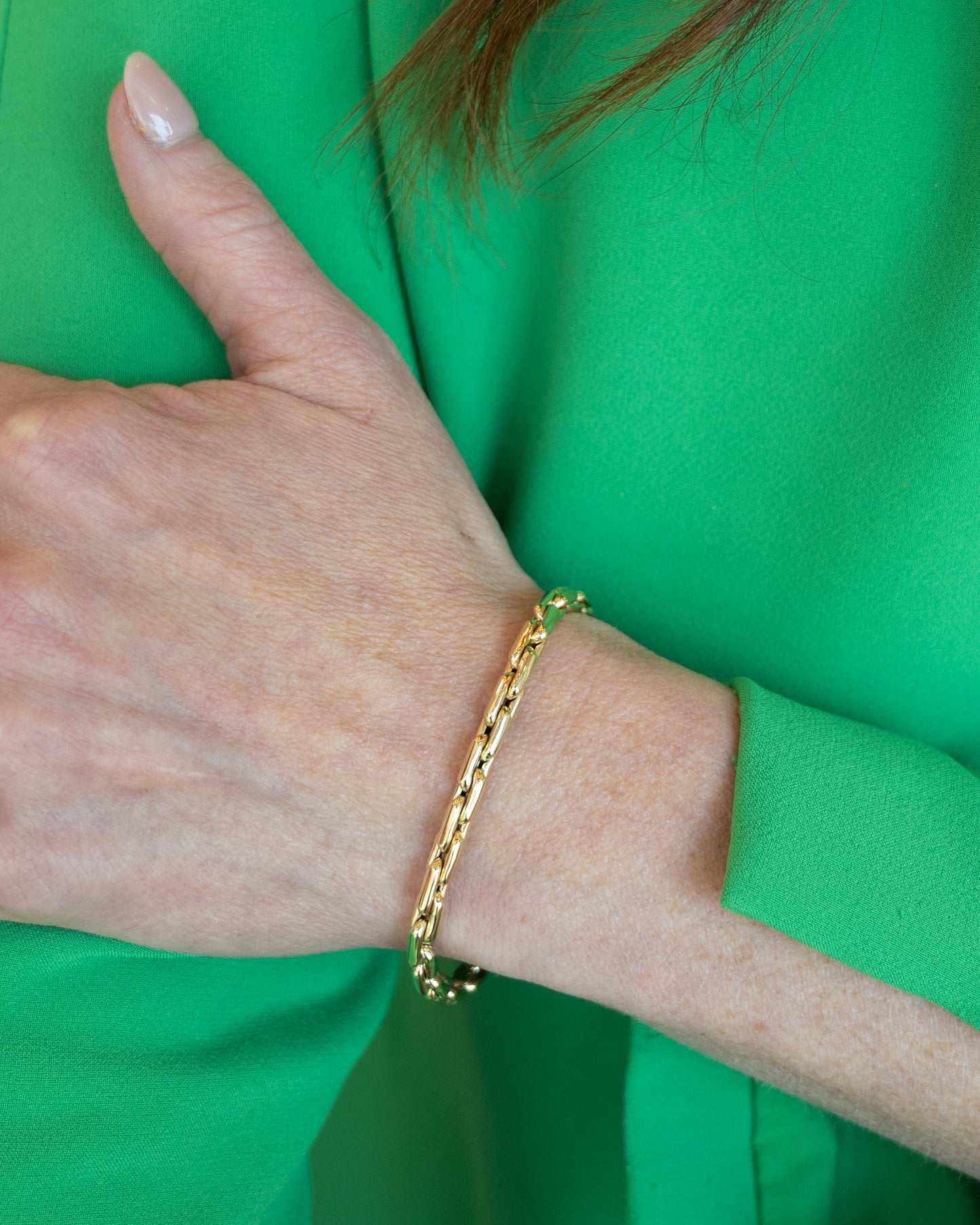 Classic Oval Link Chain Bracelet in 14k Yellow Gold
