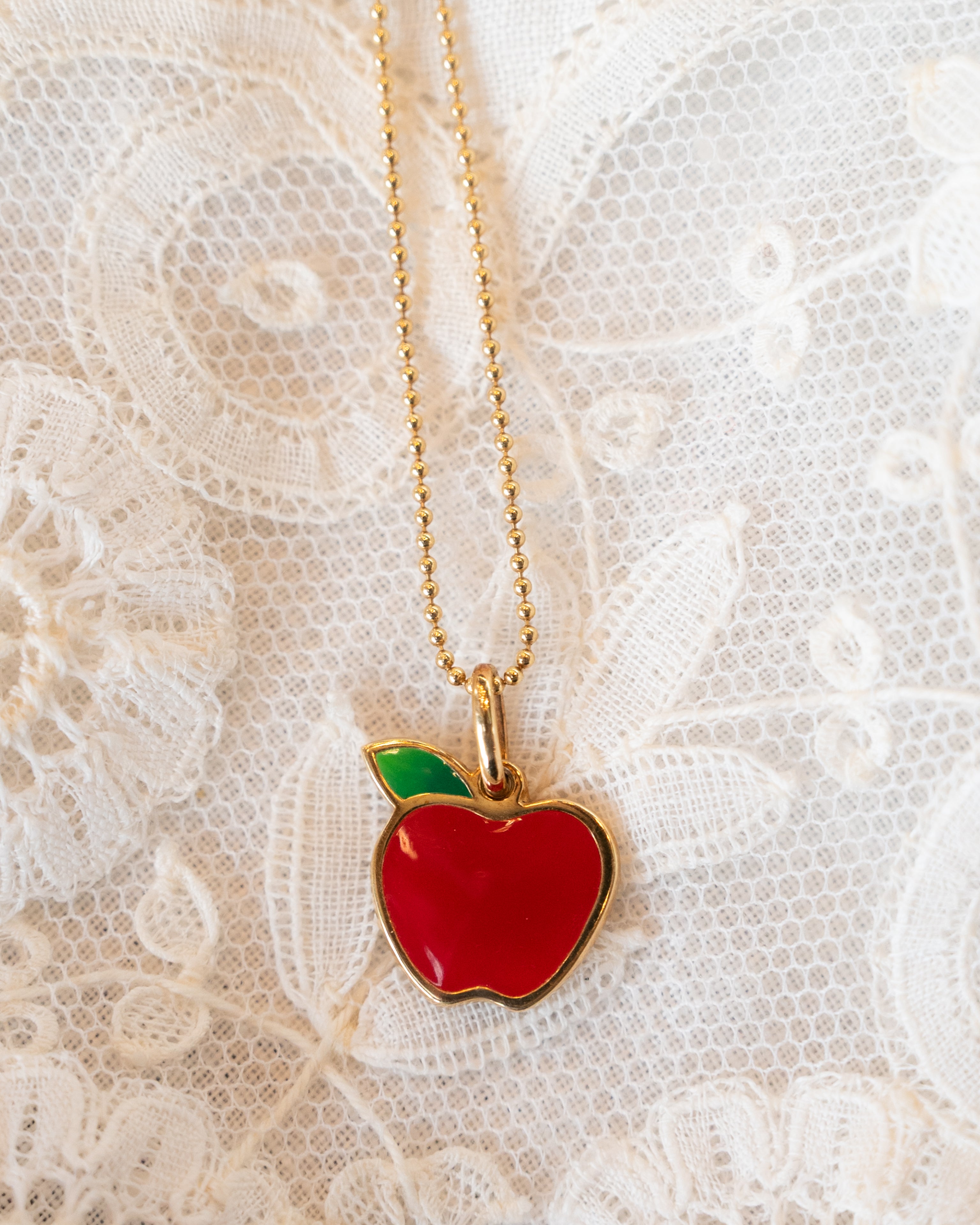 Tiffany & Co Apple Pendant in 18k Yellow Gold – Filigree Jewelers