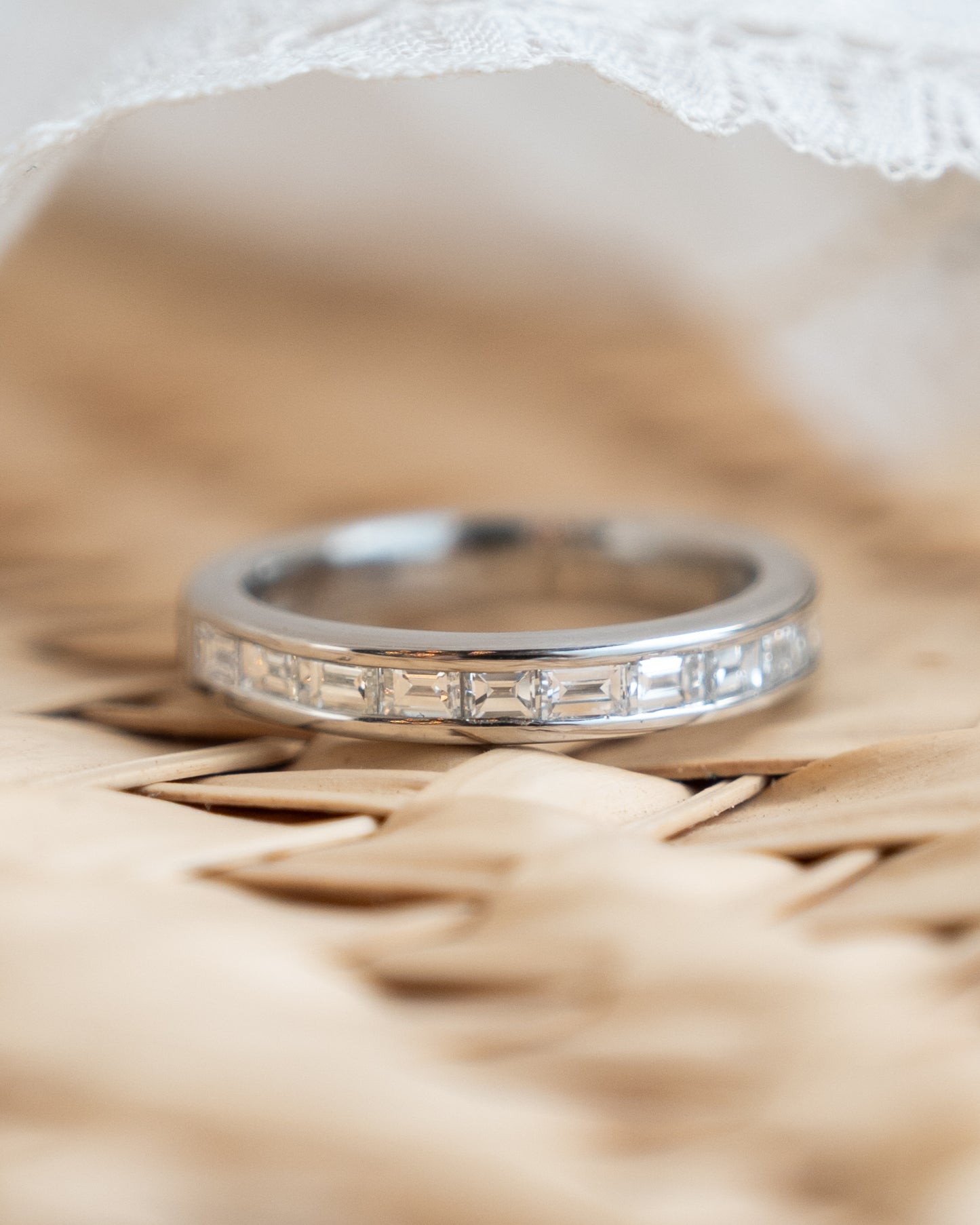 1.07 Baguette Diamond Wedding Band in Platinum