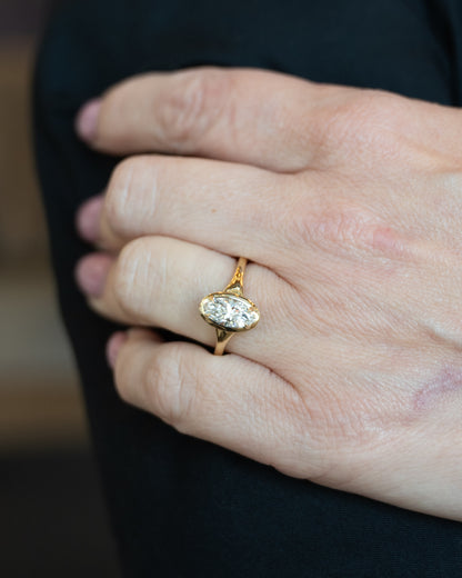 1.09 Marquise Diamond Engagement Ring in 14k