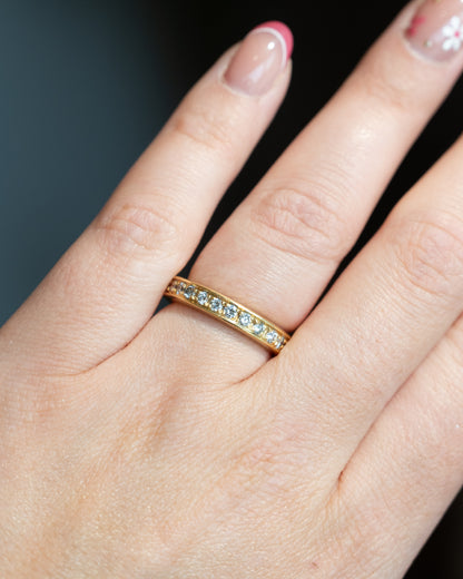 .96 Round Diamond Eternity Wedding Band in 18k