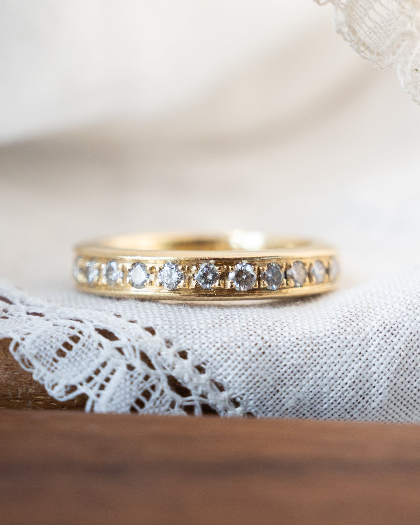 .96 Round Diamond Eternity Wedding Band in 18k