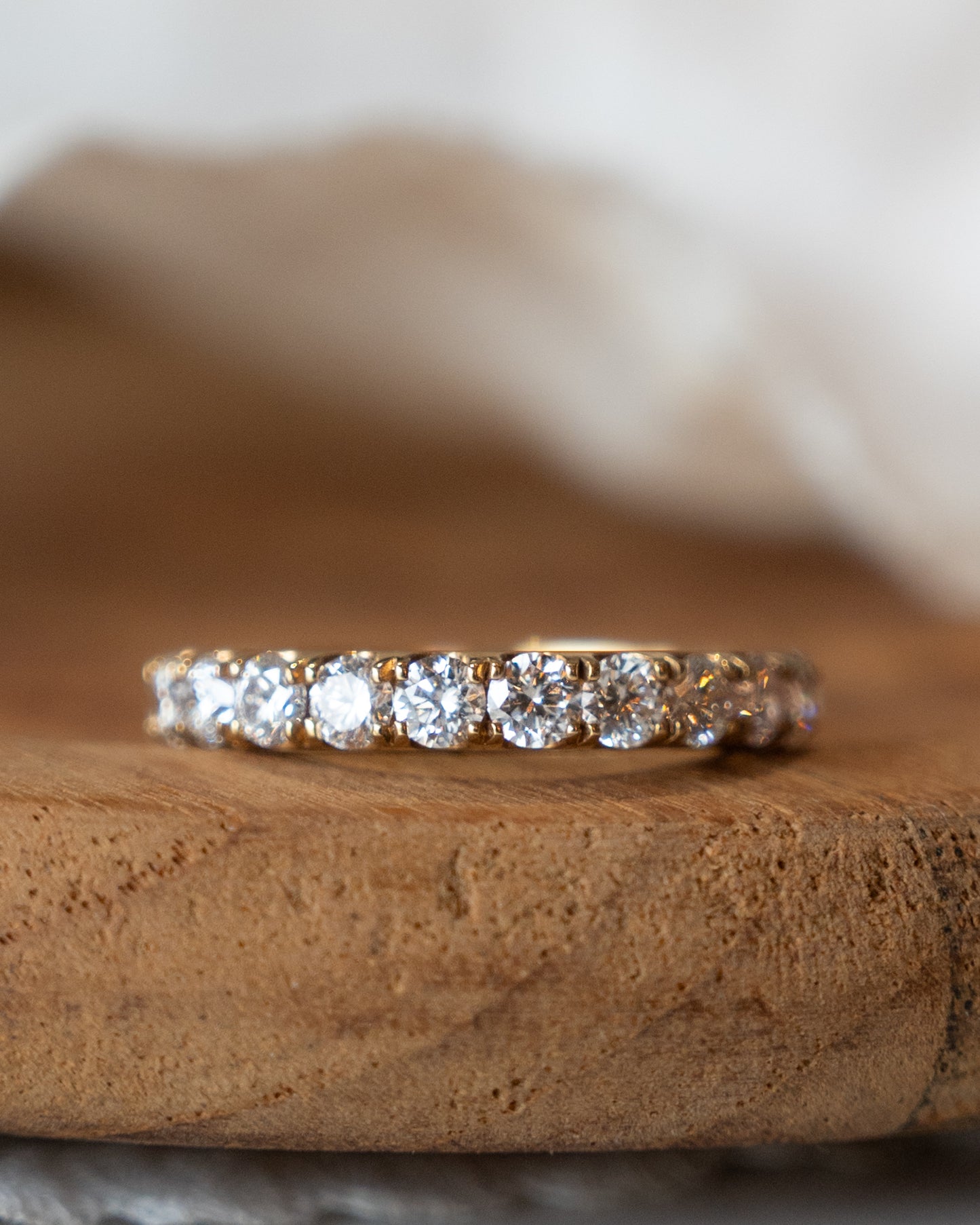 2.20 Diamond Eternity Wedding Band in 14k Yellow Gold