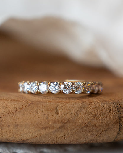 2.20 Diamond Eternity Wedding Band in 14k Yellow Gold