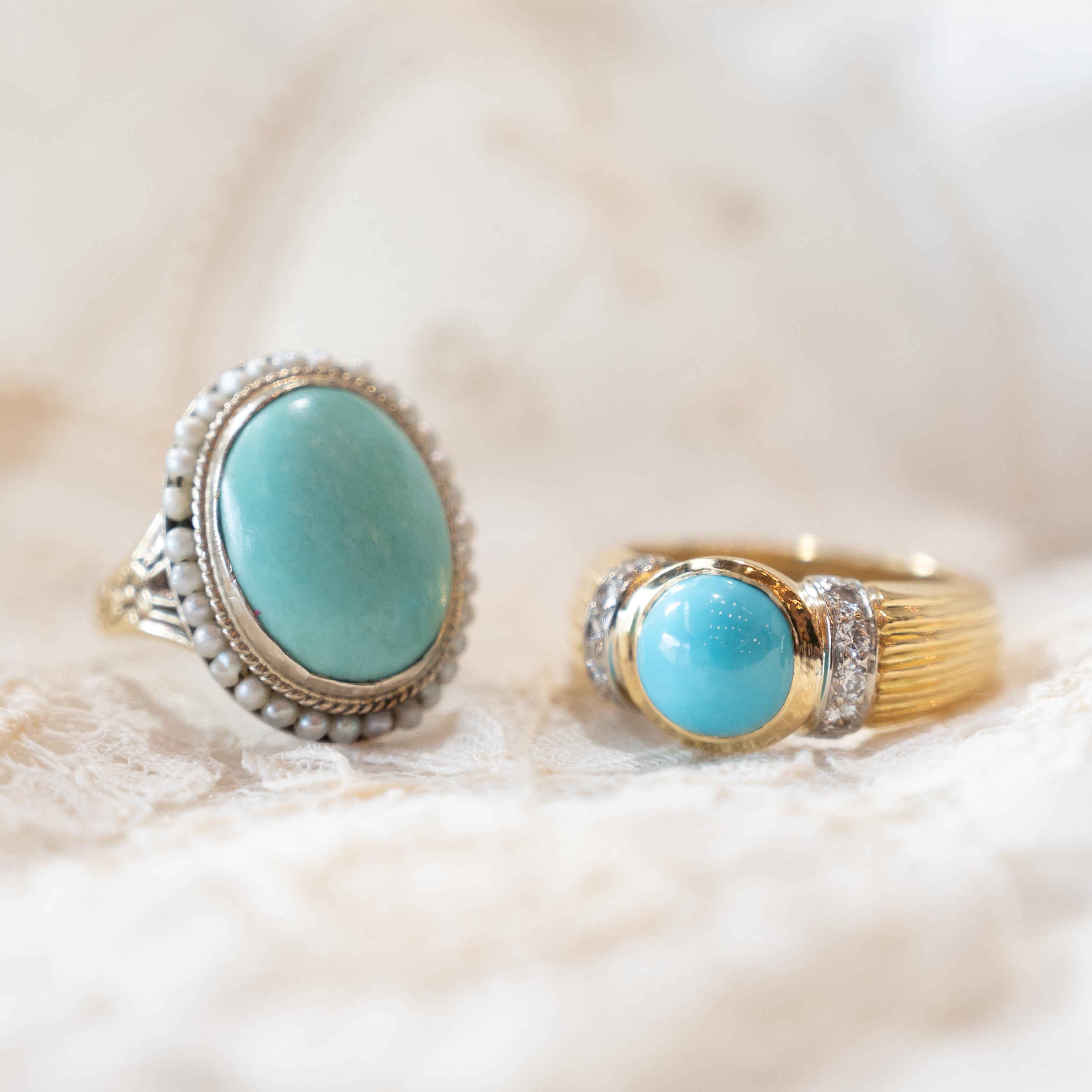 turquoise rings