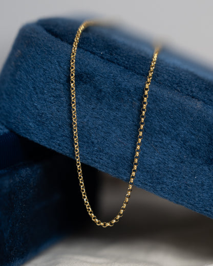 18" Rolo Chain Necklace 14k Yellow Gold