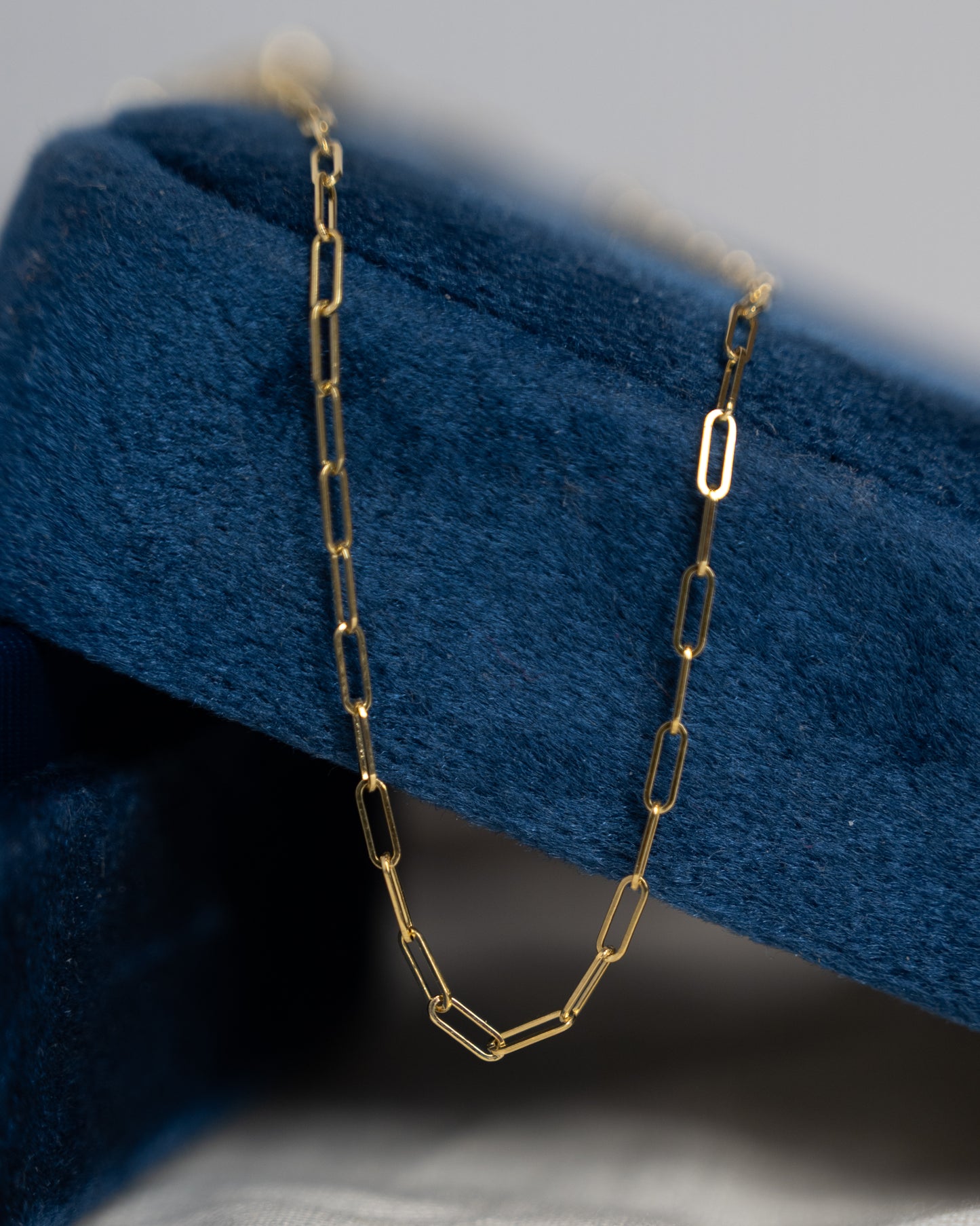 18" Paperclip Chain Necklace 14k Yellow Gold
