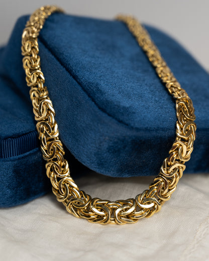 Byzantine Chain Necklace 14k Yellow Gold