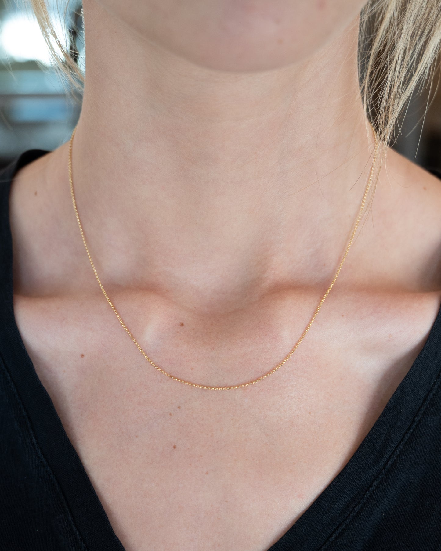 18" Rolo Chain Necklace 14k Yellow Gold