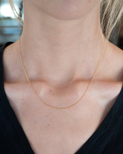 18" Rolo Chain Necklace 14k Yellow Gold