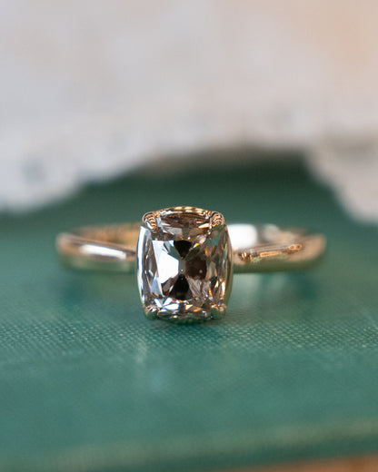 2.03 Fancy Brown Diamond Solitaire Engagement Ring 14k