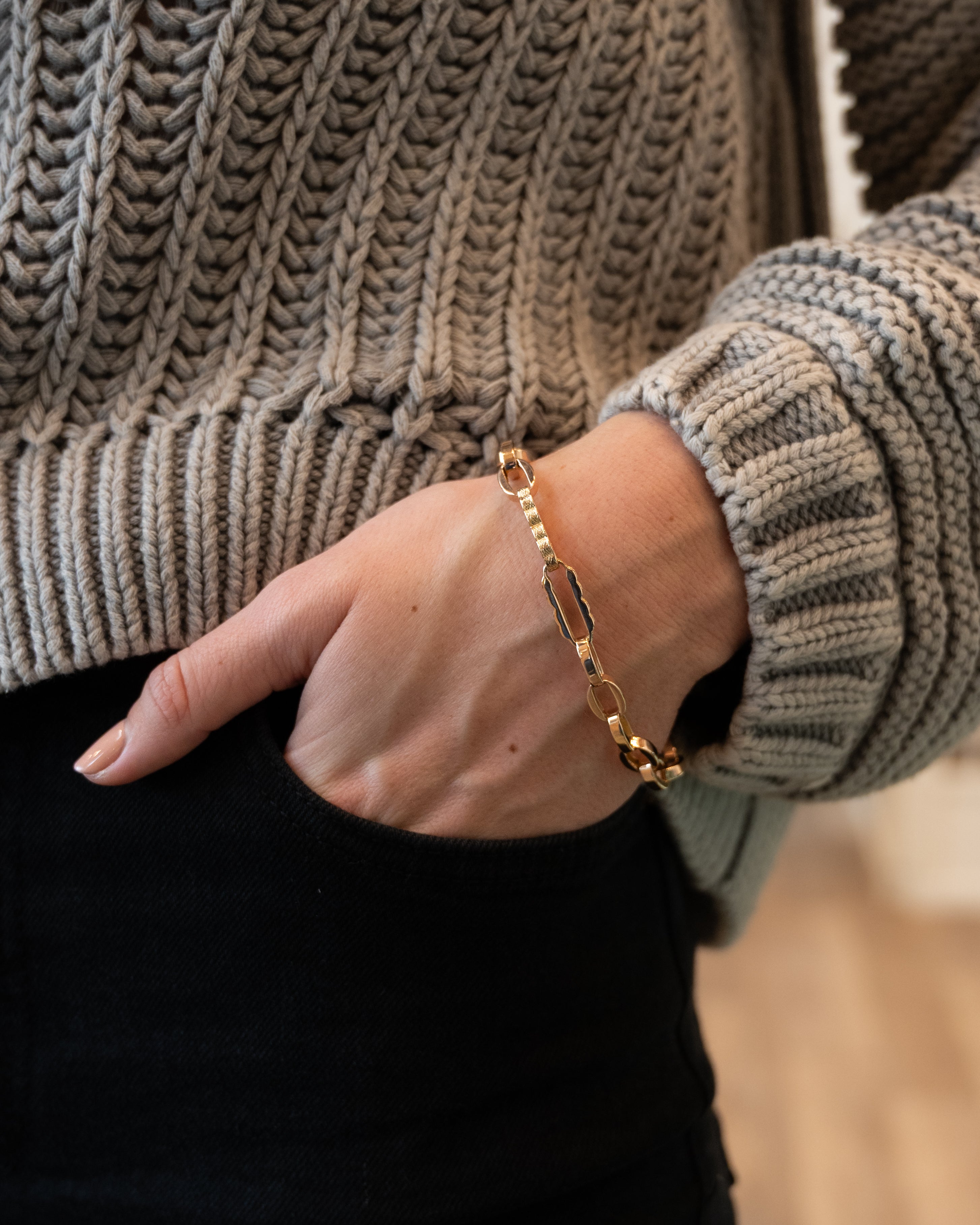 Gold bracelet lifestyle