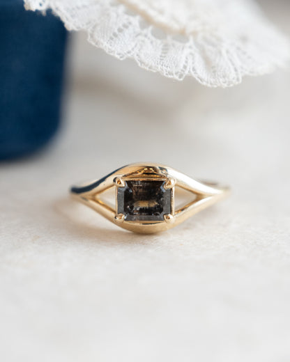 1.09 Emerald Cut Diamond Engagement Ring 14k