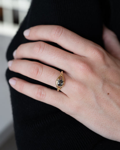 1.09 Emerald Cut Diamond Engagement Ring 14k