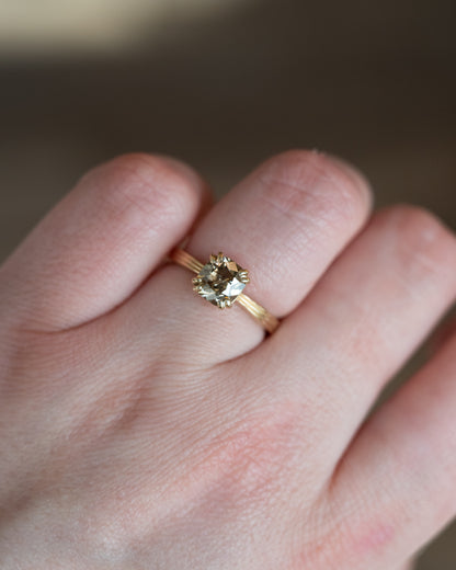 1.59 Old Mine Cushion Diamond Engagement Ring 14k