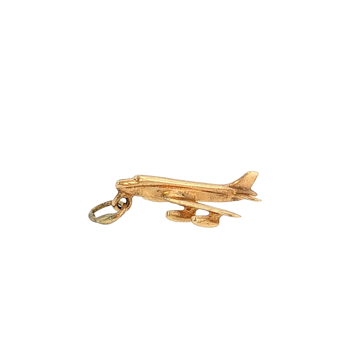 Airplane Charm 14k Yellow Gold