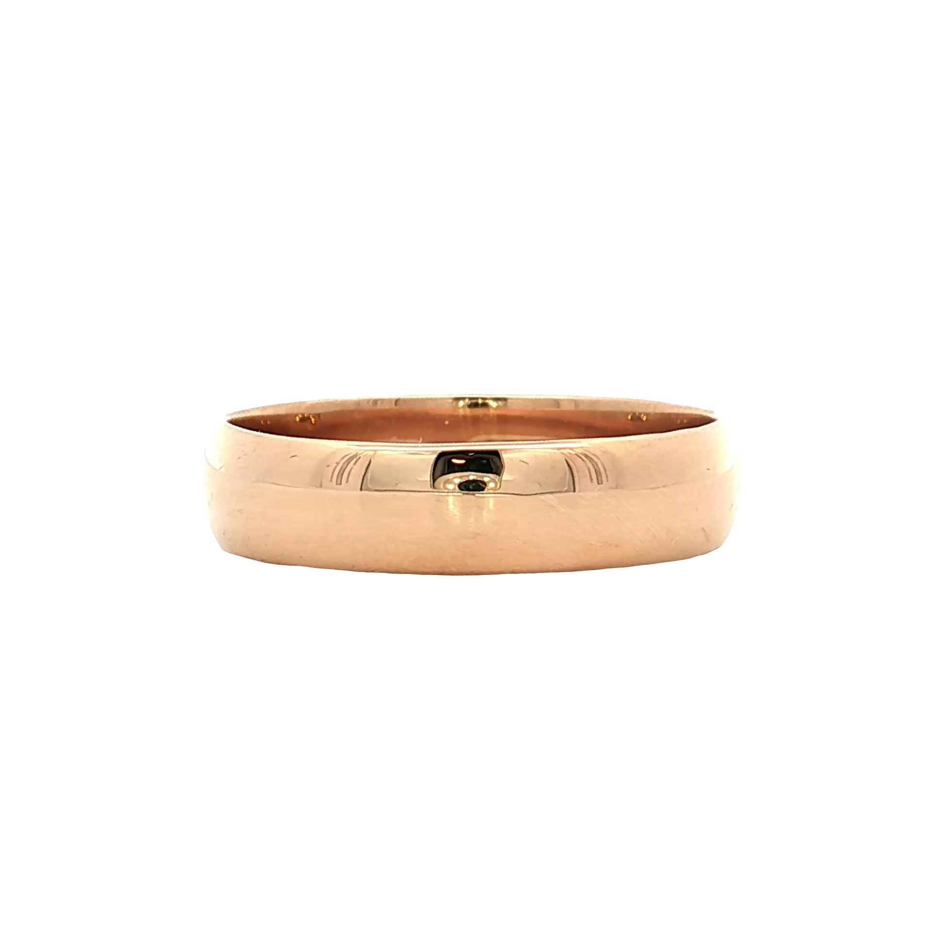 Antique 5mm Victorian Men's Wedding Band 18k Rose Gold