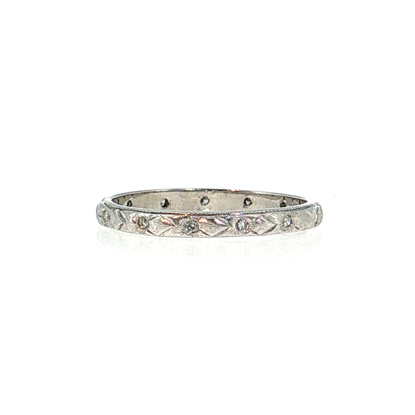 Antique Art Deco Diamond Eternity Band Platinum