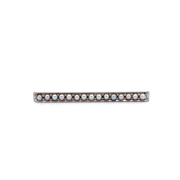 Art Deco Pearl Brooch