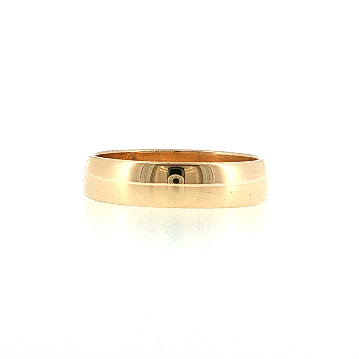 Antique Victorian 4.5mm Wedding Band 14k Yellow Gold