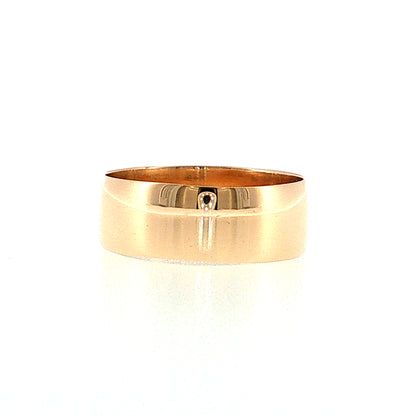 Antique Victorian 7mm Men's Wedding Band 9k