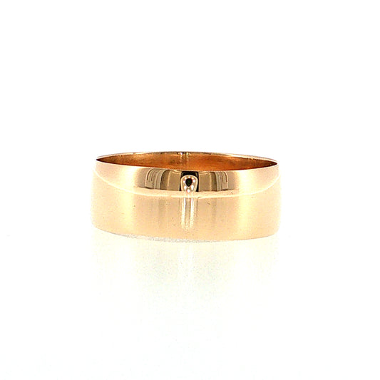 Antique Victorian 7mm Men's Wedding Band 9k