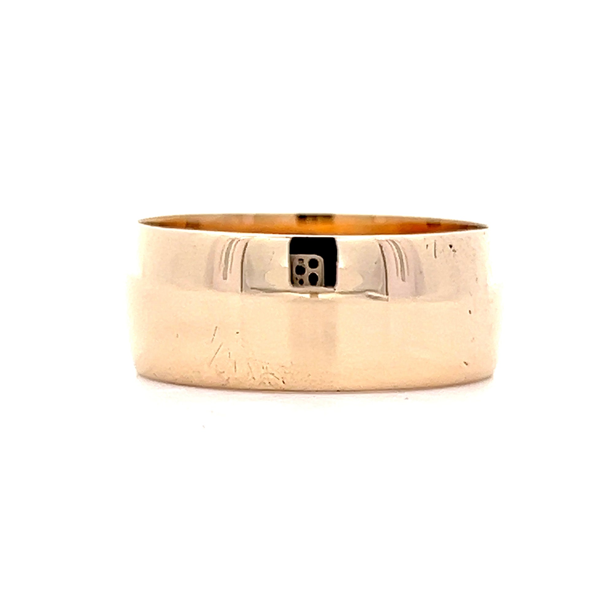 Antique Victorian Cigar Band Style Ring in 10k Yellow Gold