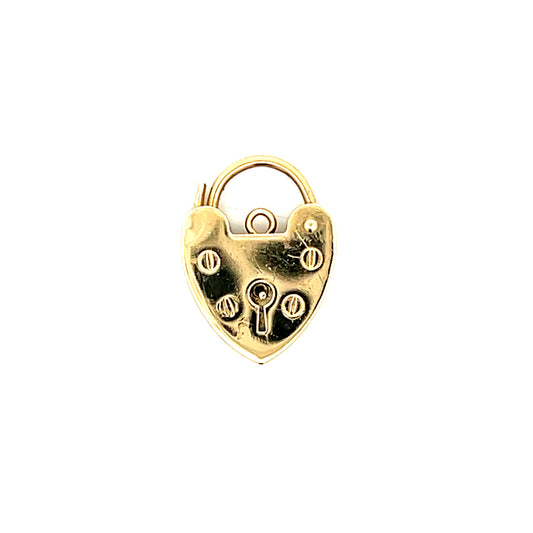 Antique Victorian Heart Locket Pendant in 10k