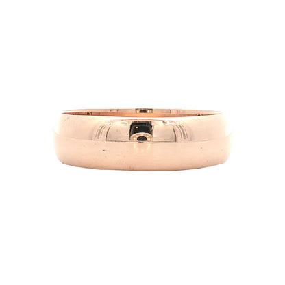 Antique Victorian Men's Wedding Band 18k Rose Gold