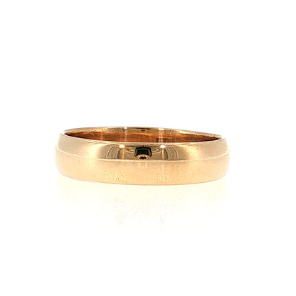 Antique Victorian Men's Wedding Band 14k Yellow Gold