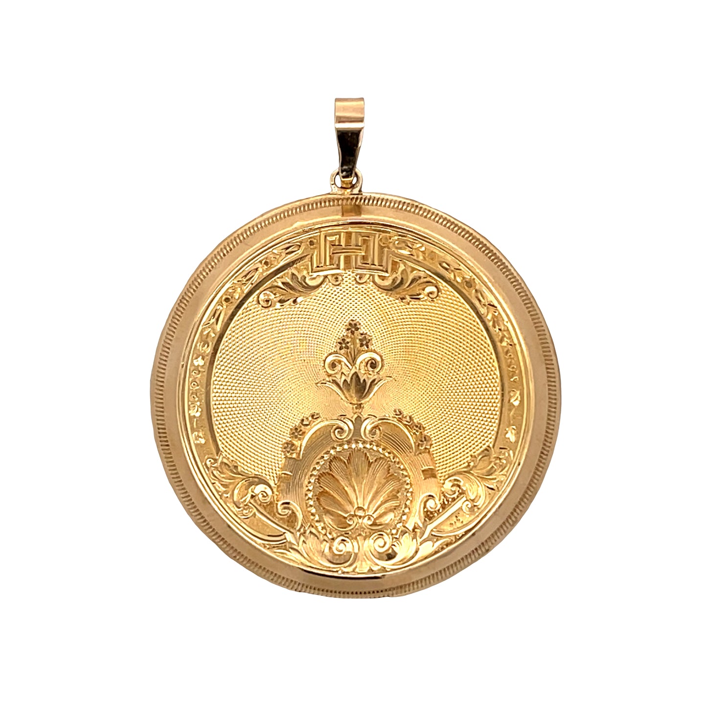 Antique Victorian Pocketwatch Pendant 18k Yellow Gold