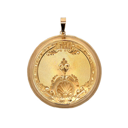 Antique Victorian Pocketwatch Pendant 18k Yellow Gold