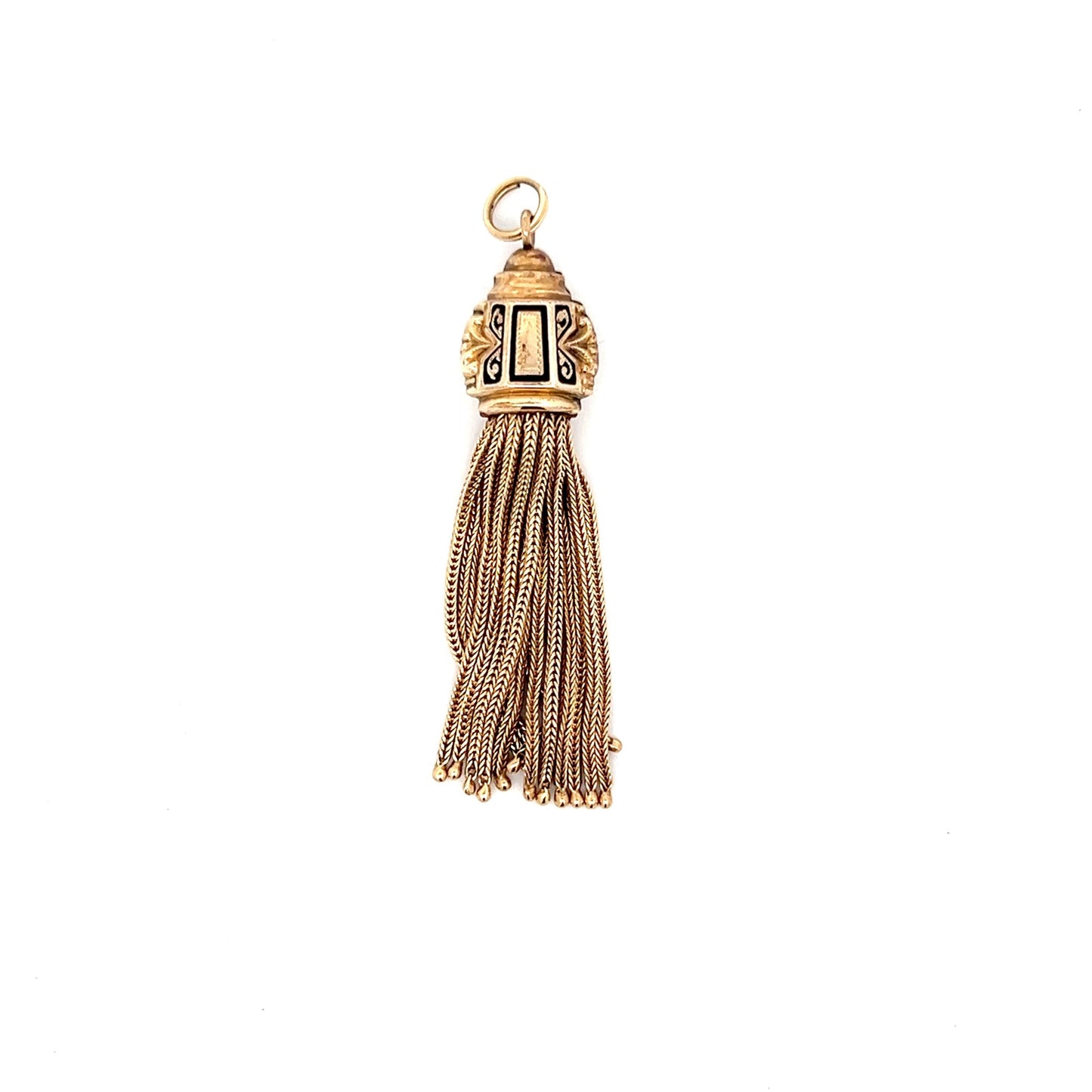 Antique Victorian Tassle Pendant in 14k Yellow Gold