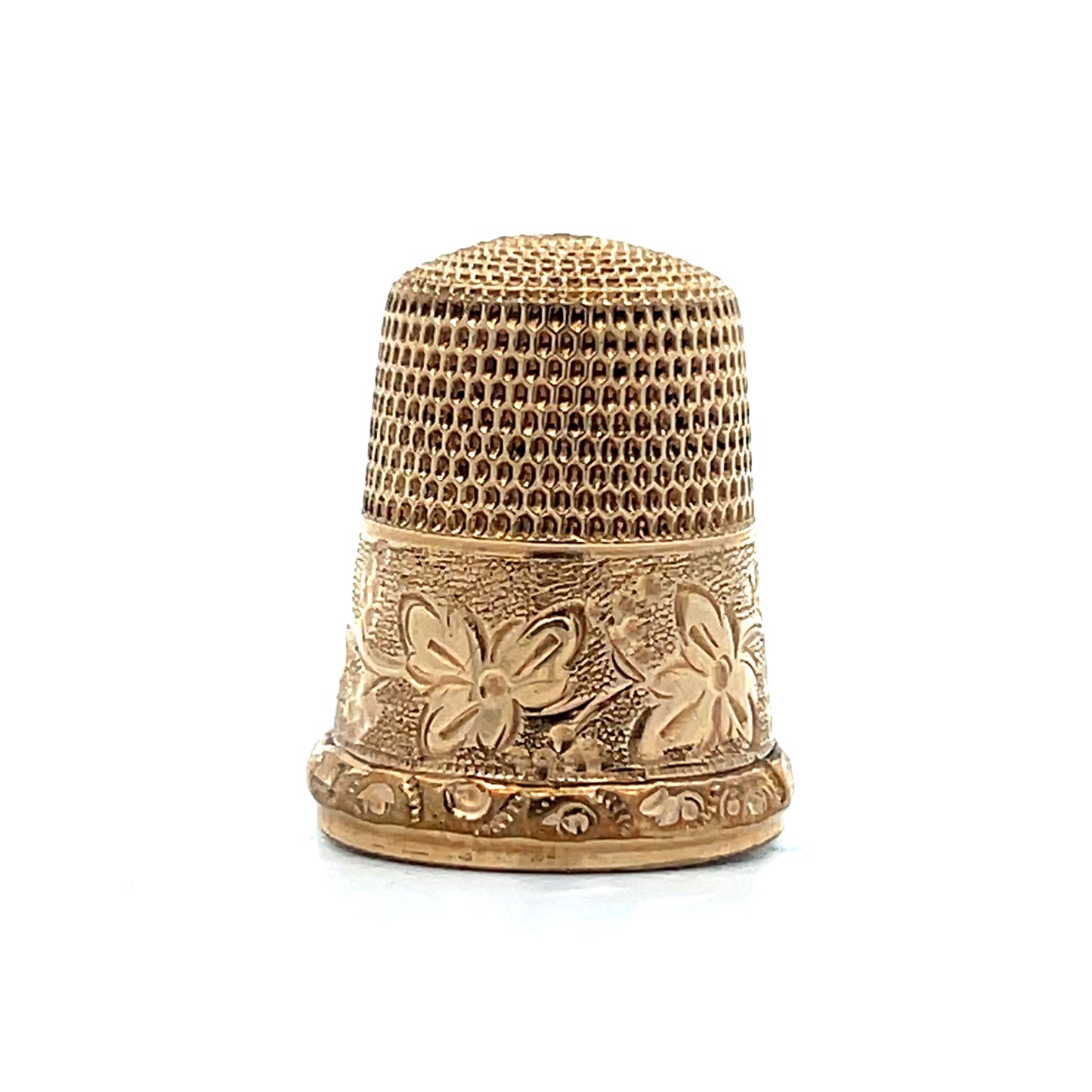 Antique Victorian Thimble Charm in 9k Yellow Gold