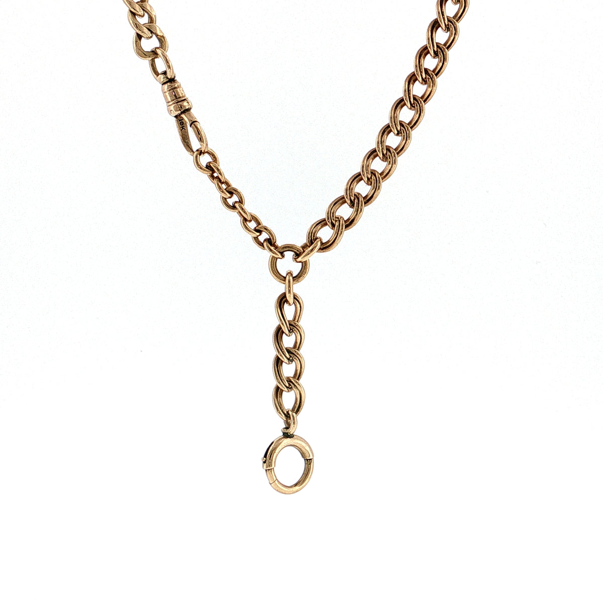 Antique Victorian Toggle Necklace 10k Yellow Gold